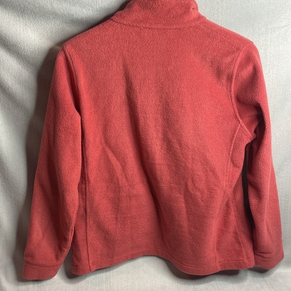 Woolrich zip up jacket in soft ruby size medium petite - Picture 4 of 5
